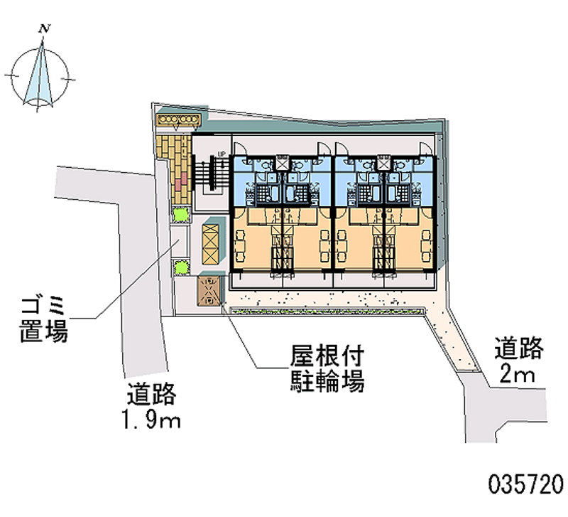 レオパレスストレーザ椿森 区画図