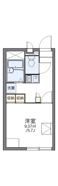 レオパレス横田新町 間取り図