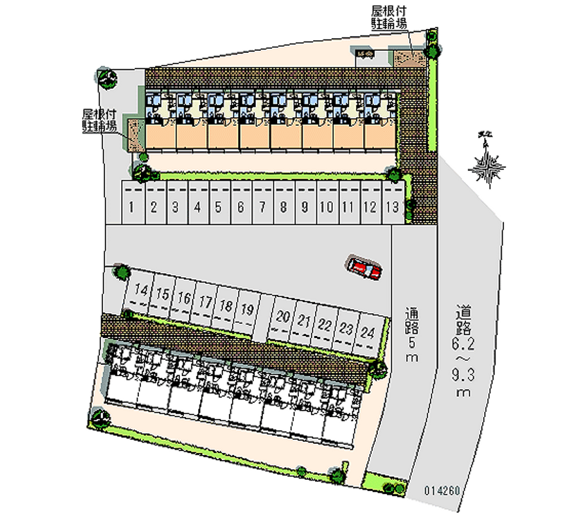 14260 Monthly parking lot