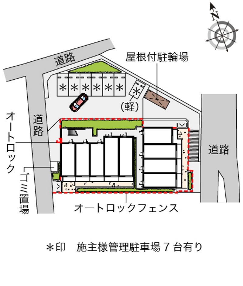 ミランダパークヒルズ妙蓮寺 配置図