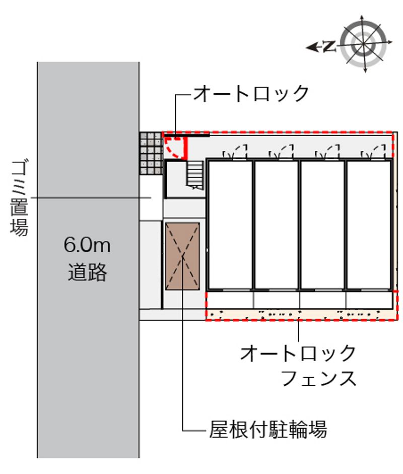レオネクストパークサイド伊勢町 配置図