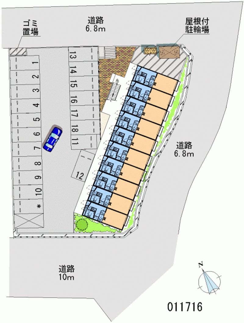 11716 Monthly parking lot