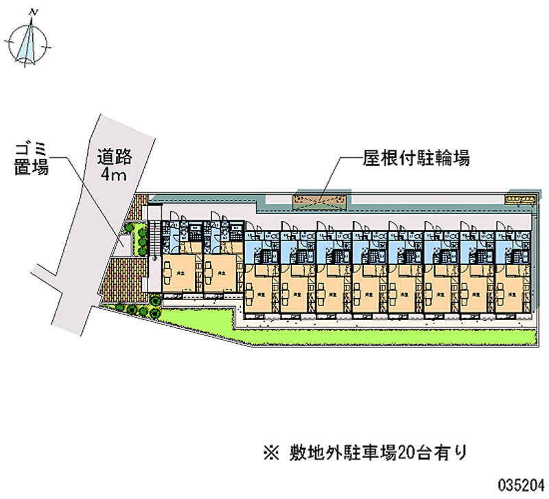 レオパレスレイン 月極駐車場