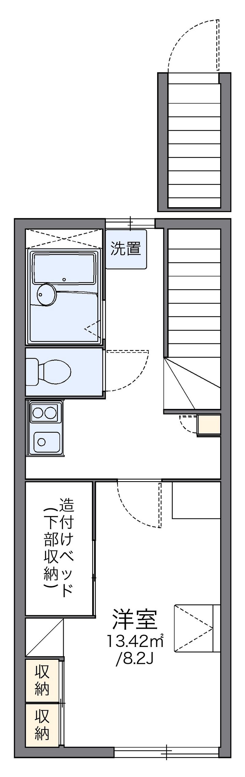 レオパレスエスポア 間取図