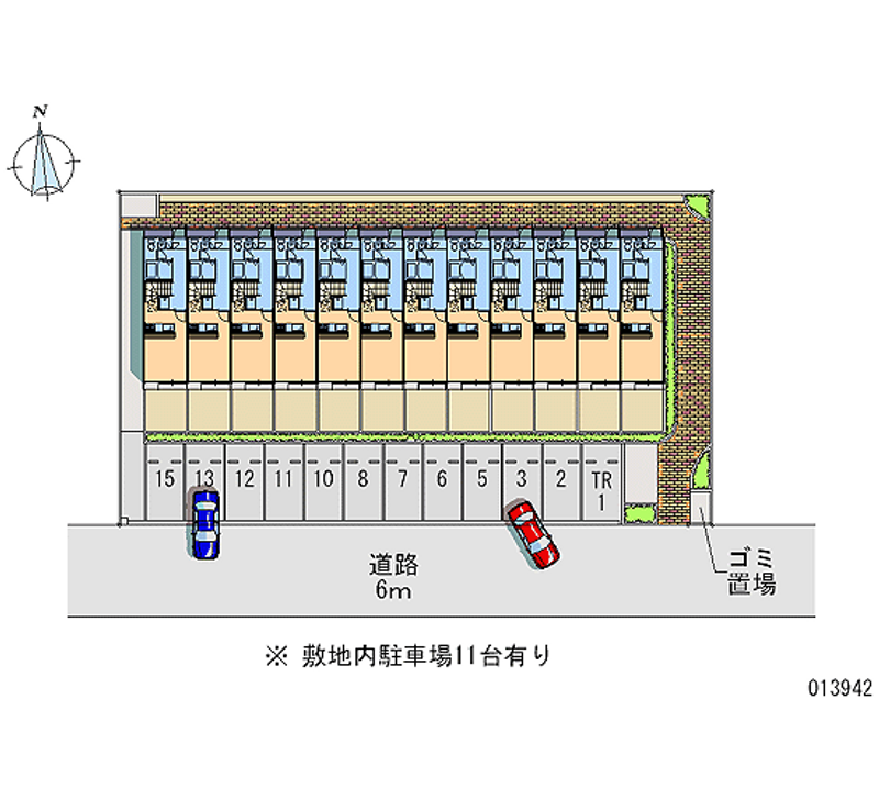 レオパレスルミエール 月極駐車場