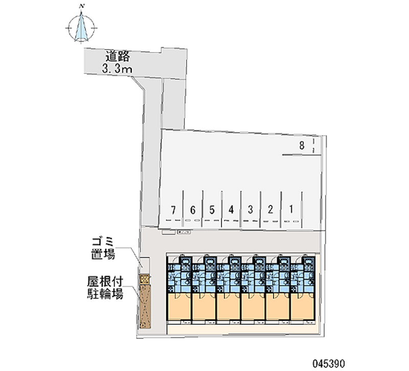 レオネクストサンシャイン岩室 月極駐車場