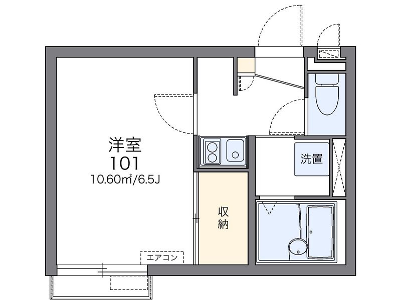 レオパレス爽やか 間取図
