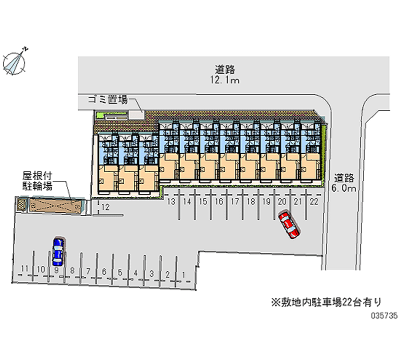 レオパレスＫ　ＨＡＵＳ撫養 月極駐車場