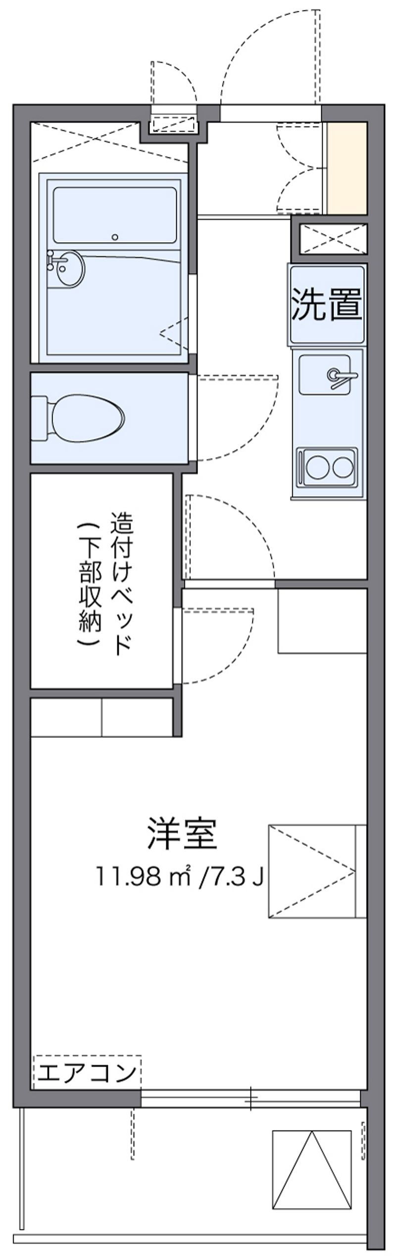 レオパレスワッフル 間取り