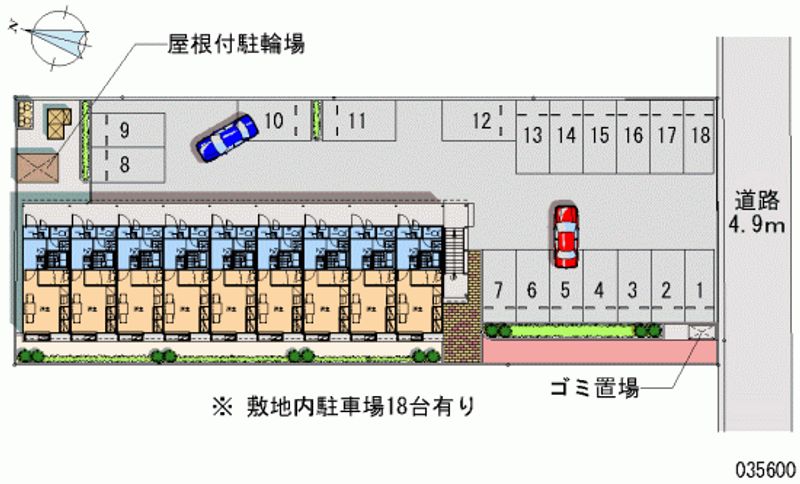 レオパレスＡＩ富の原 月極駐車場