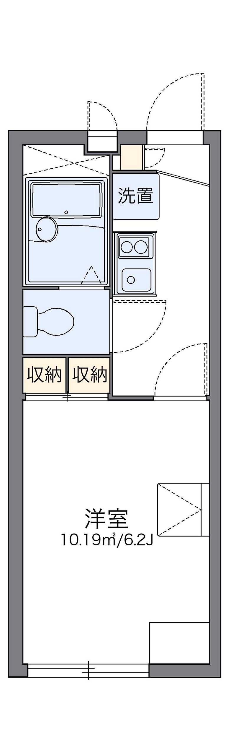レオパレスエキノックスＣ 間取図