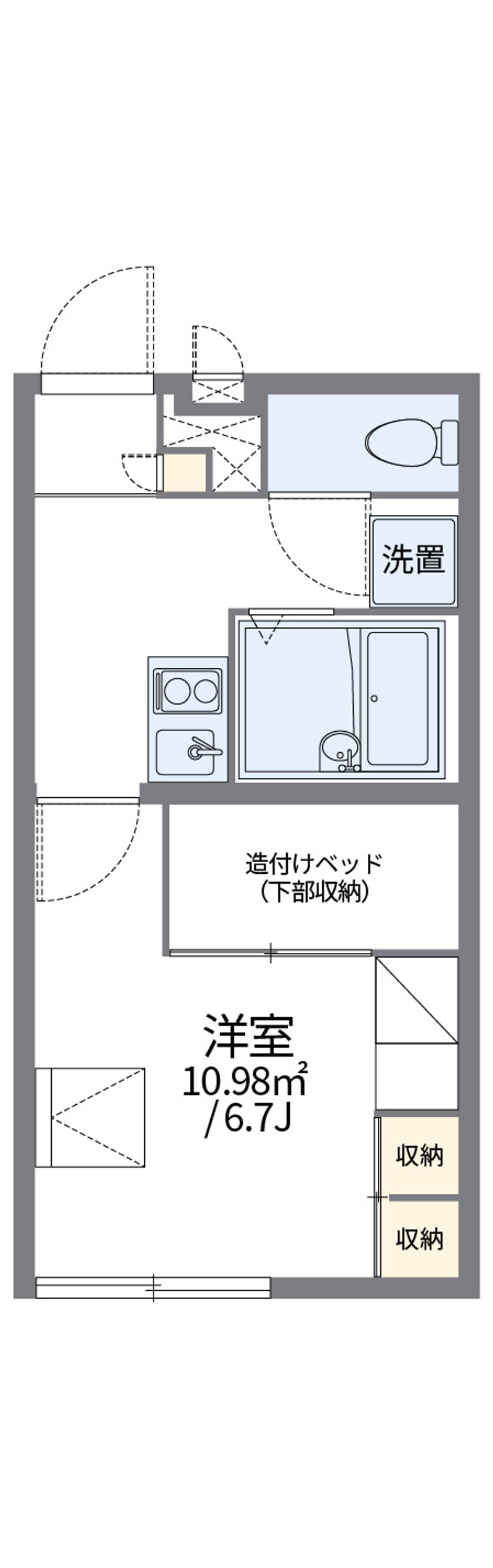 レオパレスフォレストコート大井 間取り