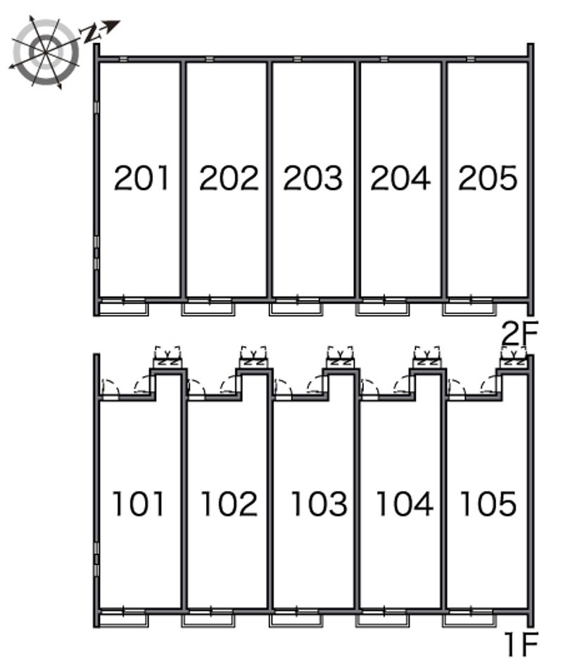 レオネクスト翼Ⅱ 間取配置図