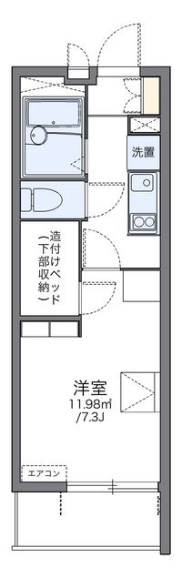 レオパレスモンブラン 間取り図