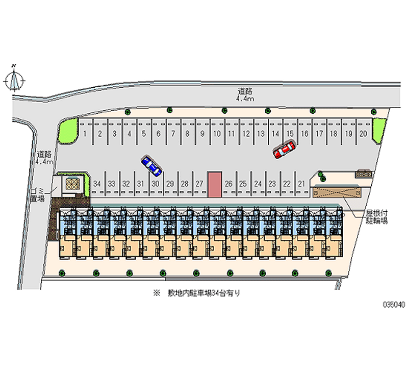 35040 Monthly parking lot