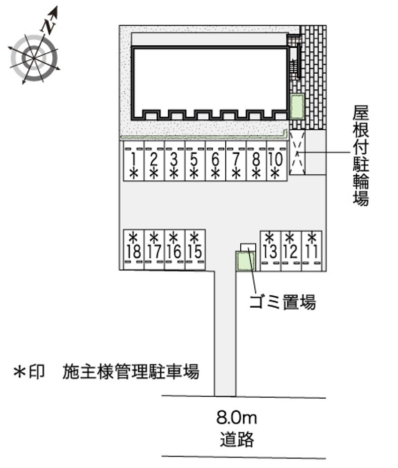レオネクスト美　ｅｇａｏ 配置図