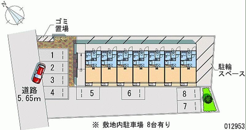 レオパレスアムールハウス 月極駐車場