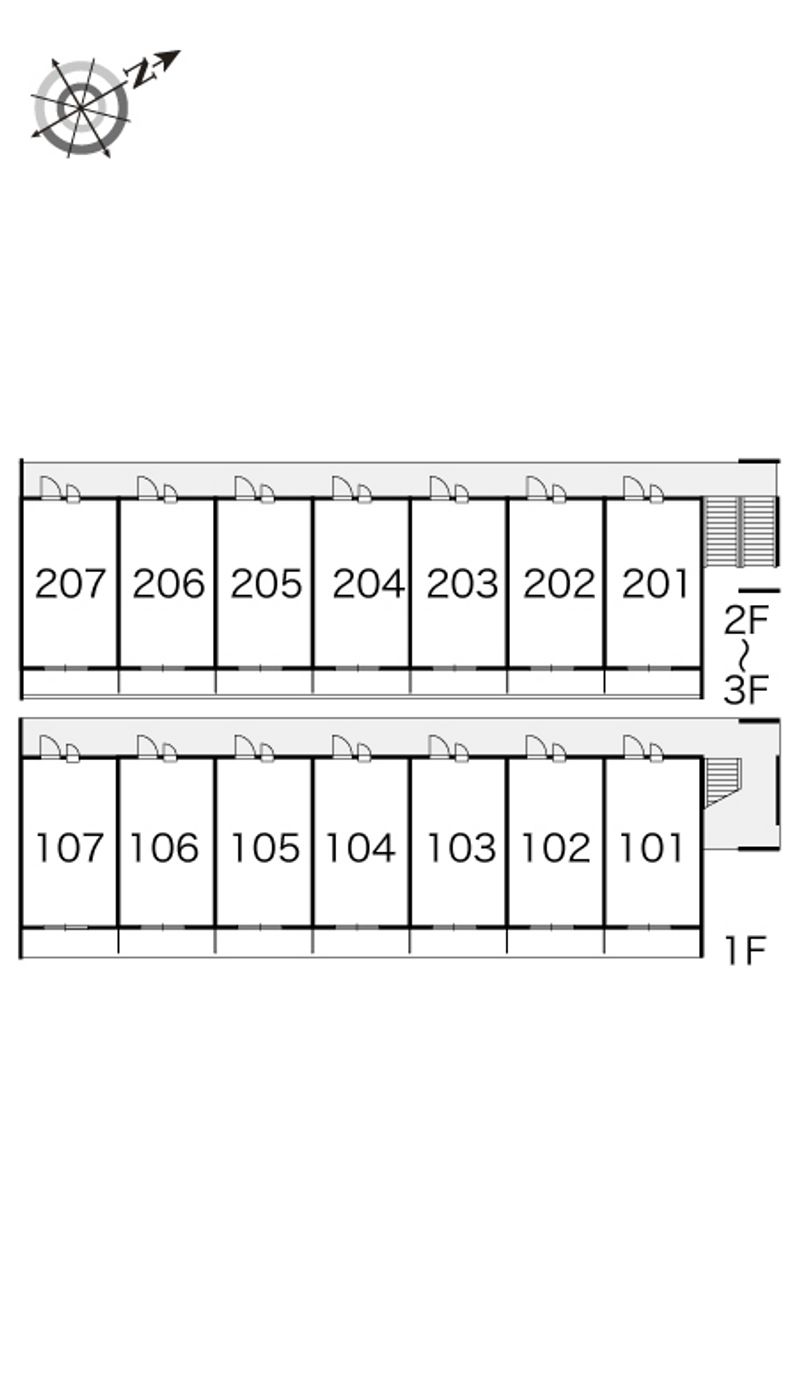 レオパレスプレシオ２１Ｂ 間取配置図