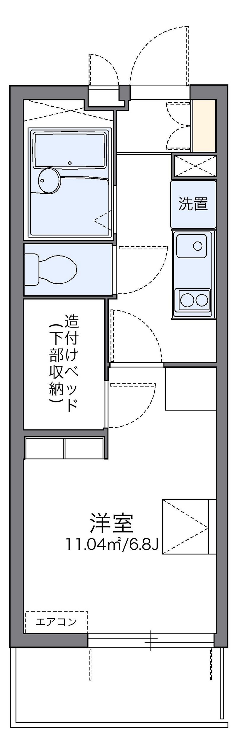 レオパレススカイ仙台 間取図