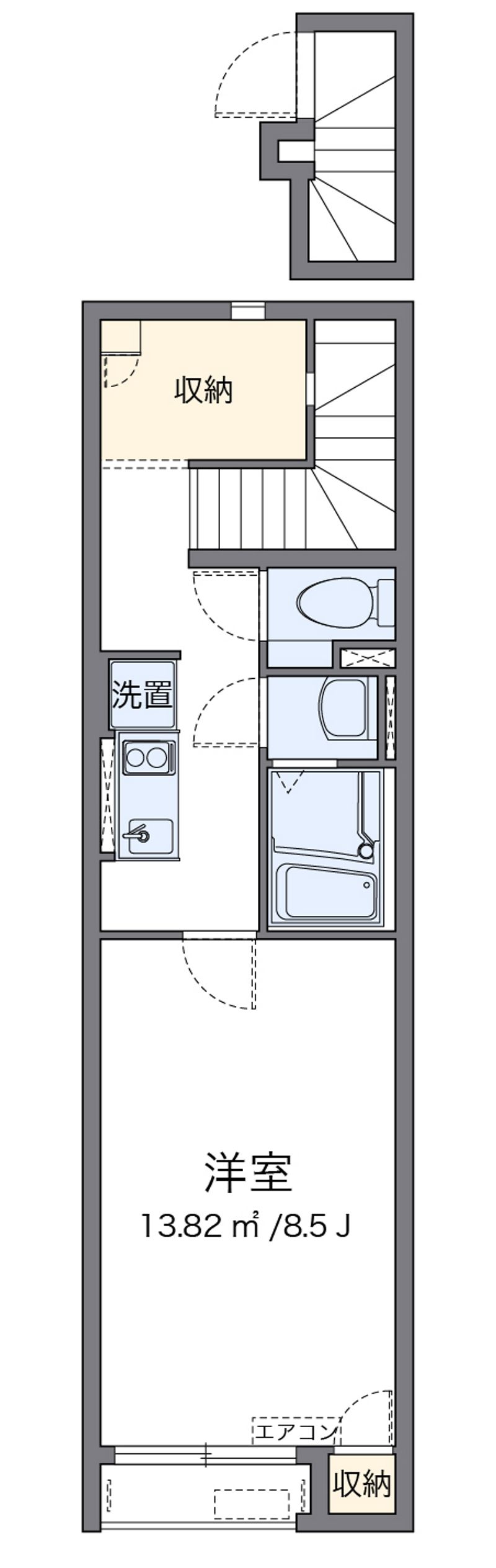 クレイノオカムラハイツ５ 間取図