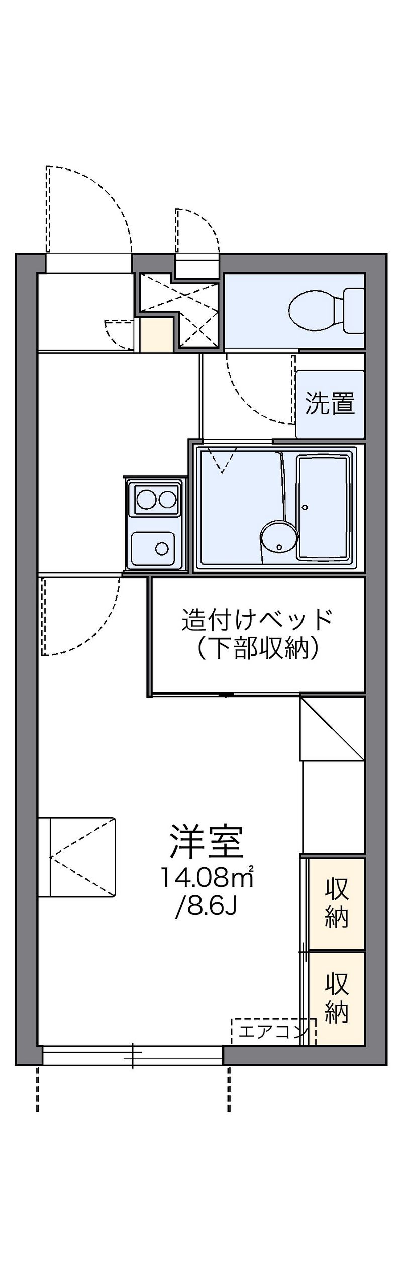 レオパレス大田 間取図