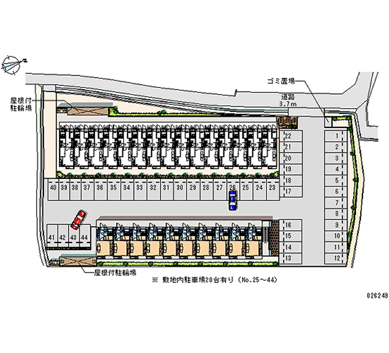 26249 bãi đậu xe hàng tháng