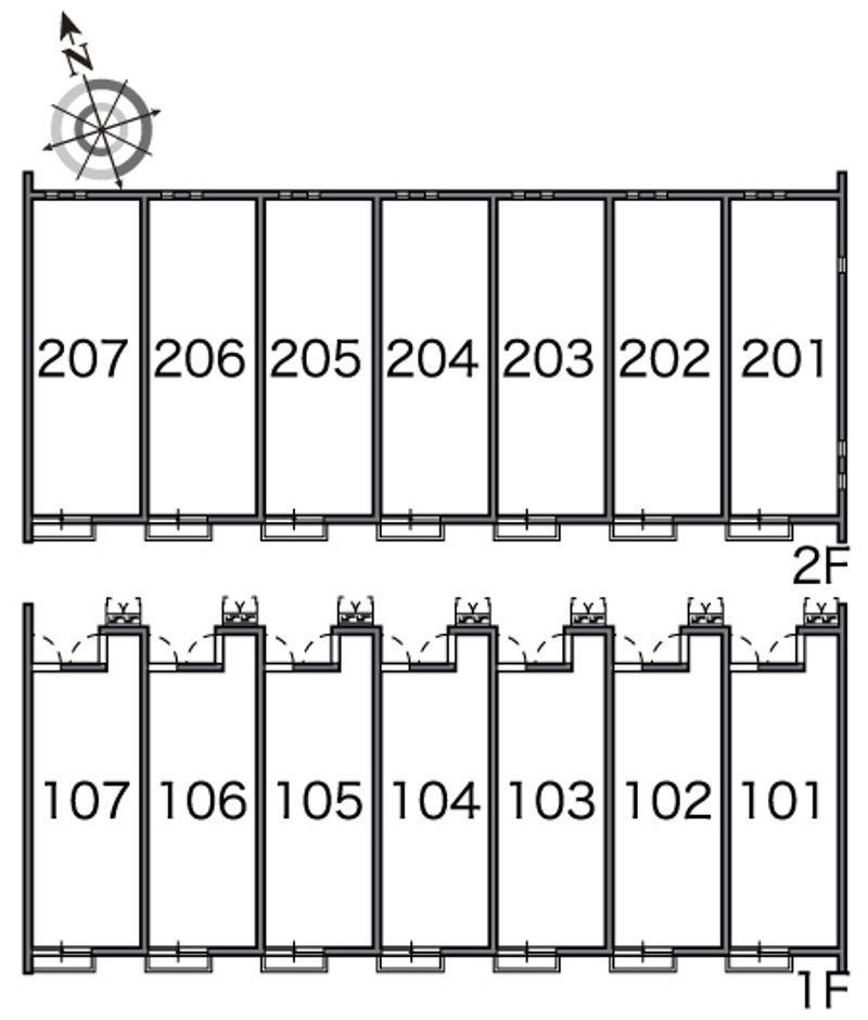 レオネクストほたる 間取配置図