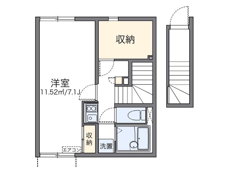 レオネクストおおなり 間取図