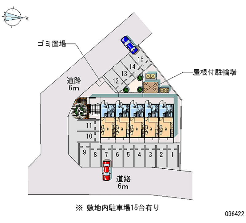 レオパレスエスエスⅡ 月極駐車場