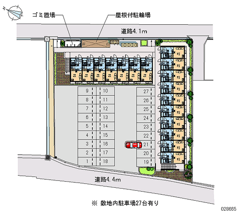 28665 bãi đậu xe hàng tháng