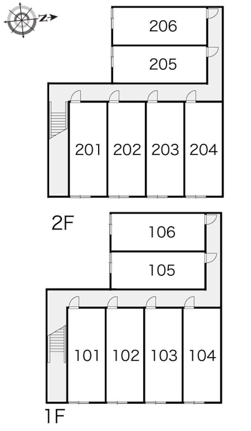 レオパレスサン　インレットⅡ 間取配置図