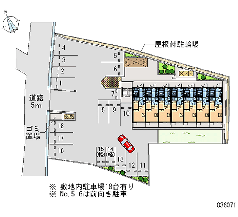 レオパレスボー　ビラージュ 月極駐車場