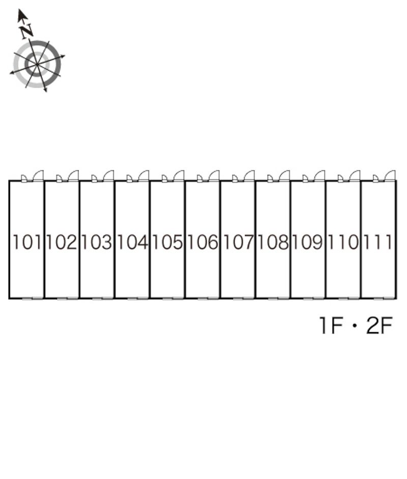 レオパレスシャトー 間取配置図