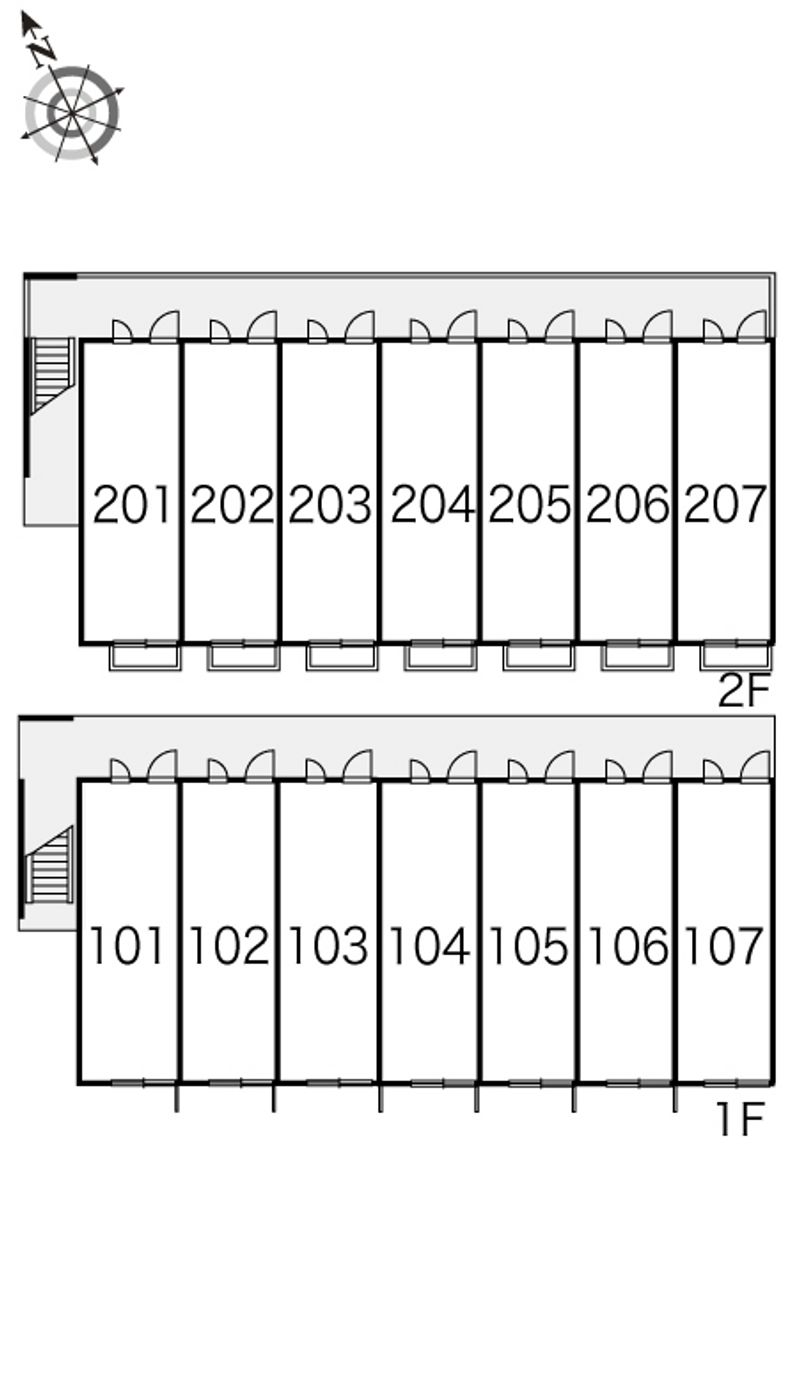 レオパレスさくら 間取配置図