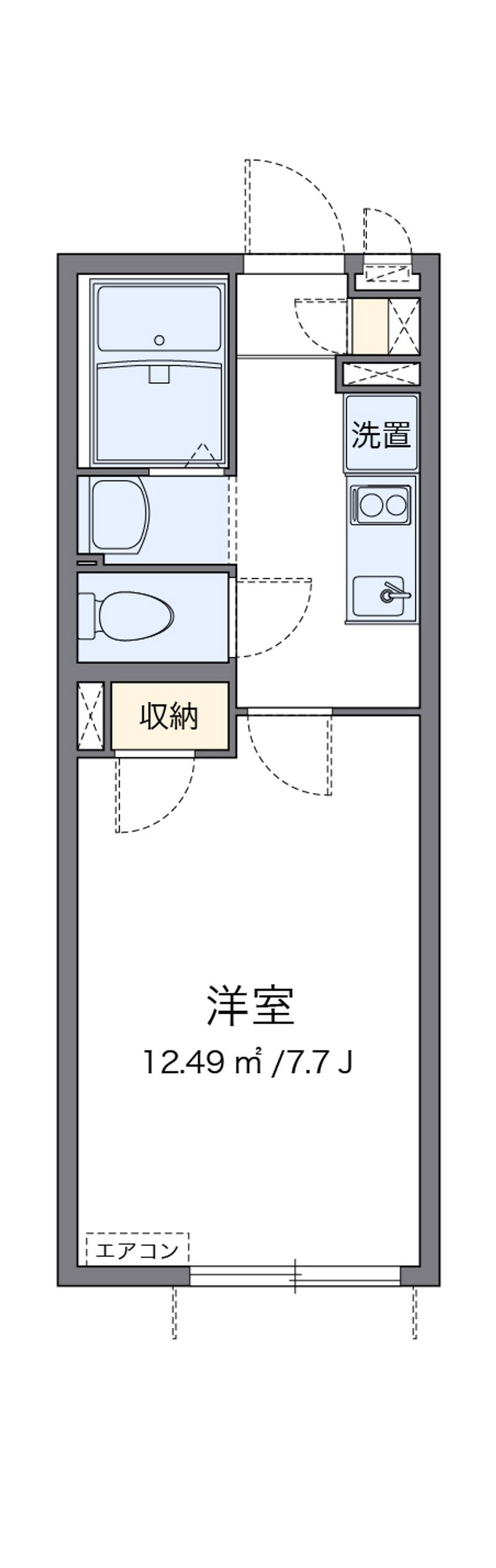 クレイノグレイス松江 間取図