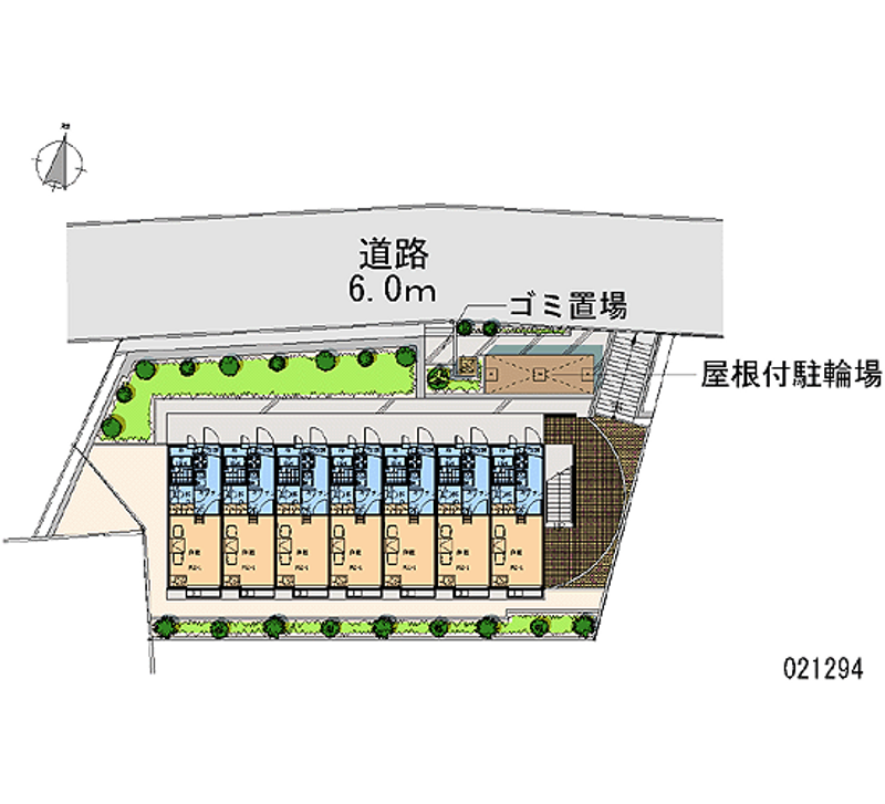 レオパレスクレストヒルズＫ２ 区画図