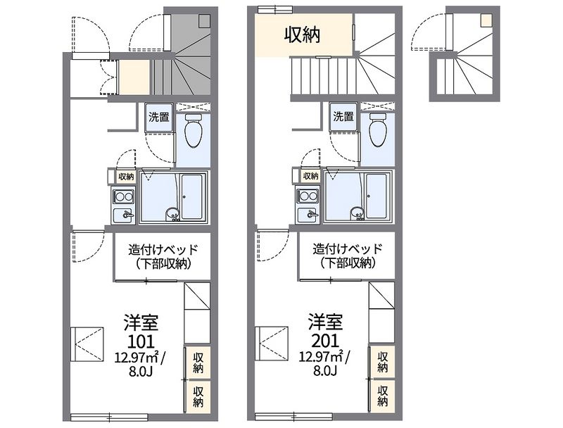 レオパレスエスペーロ 間取図