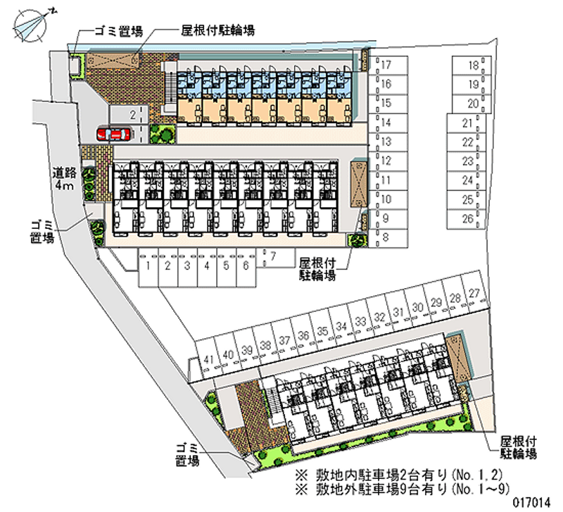 17014 Monthly parking lot