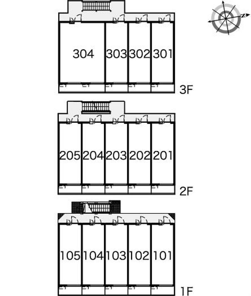 レオパレスプリマベーラ中台 間取配置図