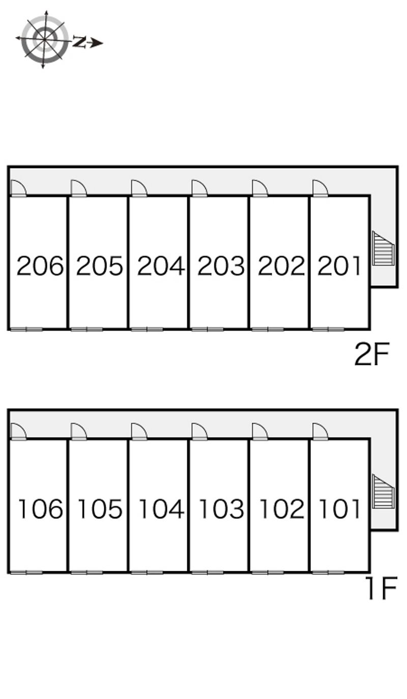 レオパレスウィン 間取り配置図
