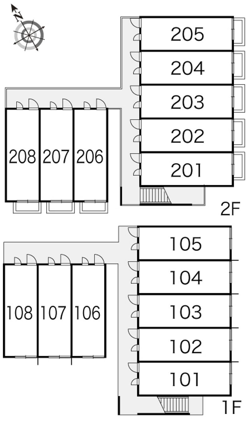 レオパレス愛和 間取り配置図