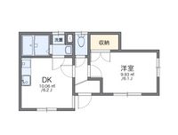 レオパレス赤い家 間取り図