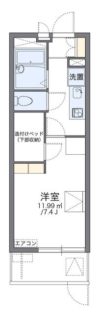 レオパレスエルヴェール　サンク 間取り図