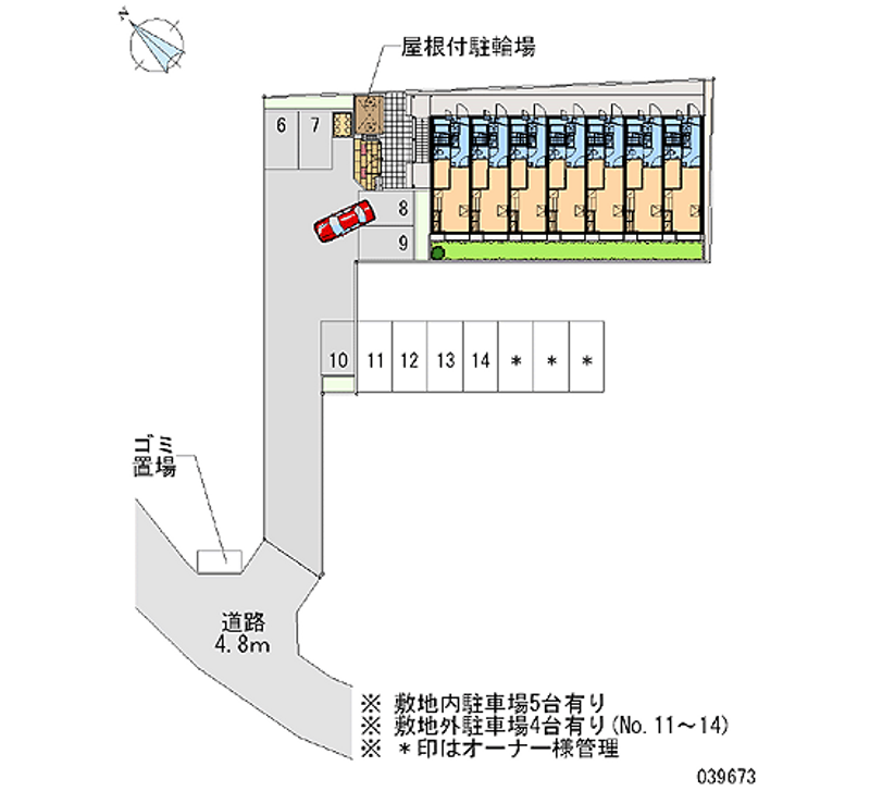 レオパレスクレール藤が尾Ⅱ 区画図