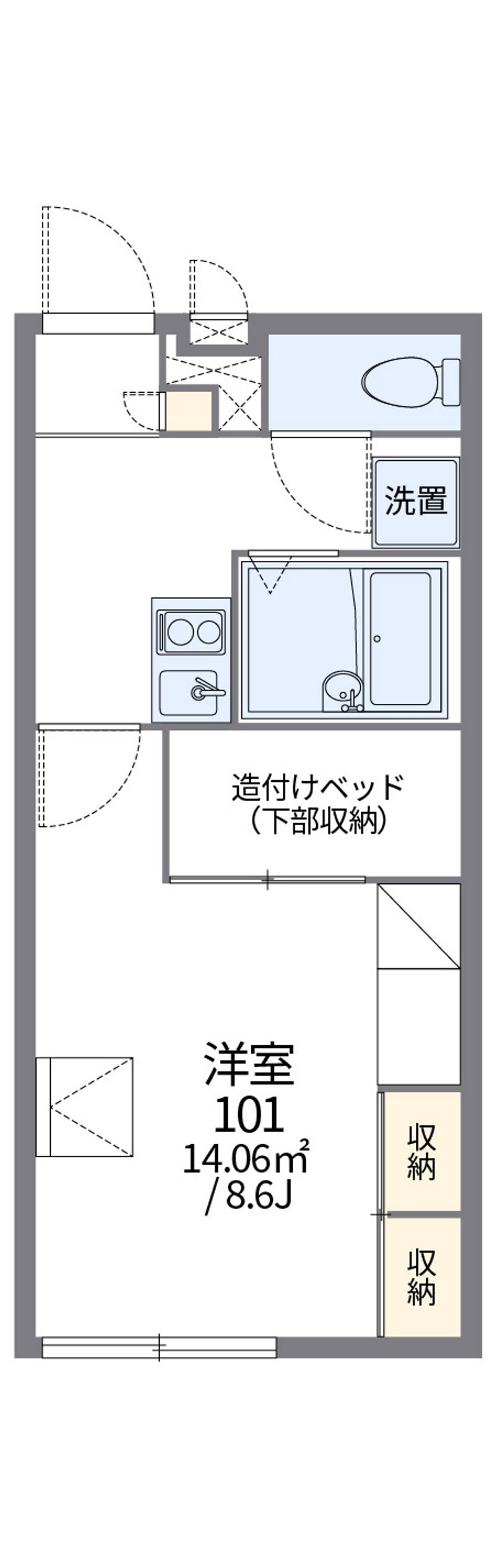 レオパレスシルワ 間取図
