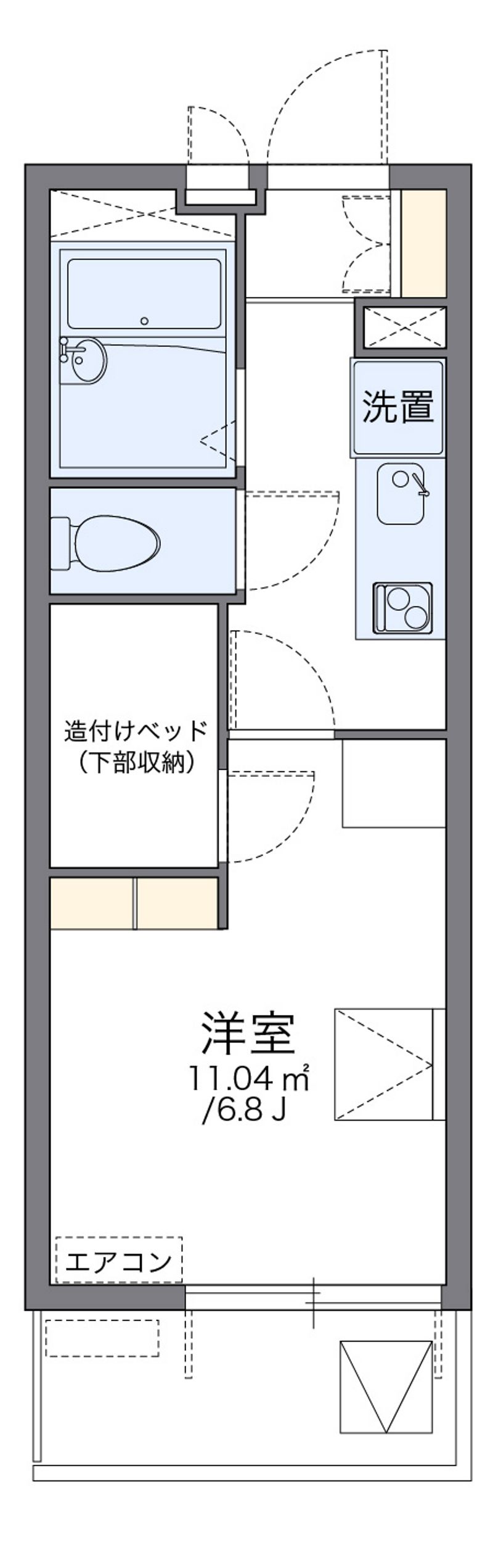 leopalace Tennodai Floor plan