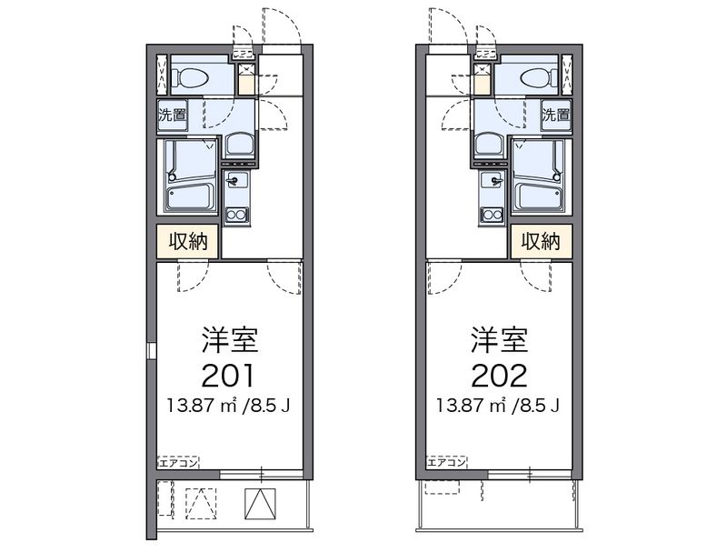 クレイノアイリス鶴ヶ峰 間取図