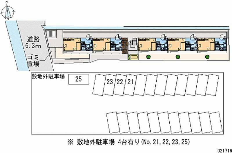 レオパレス木之庄 区画図