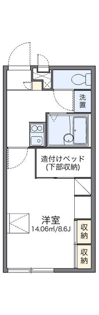 レオパレスコージー金石 間取り図