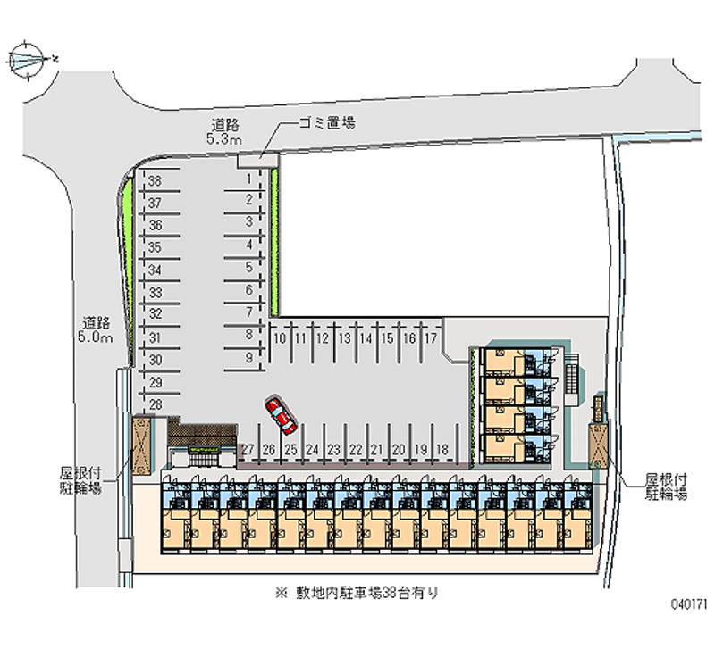 40171 Monthly parking lot